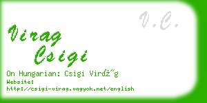 virag csigi business card